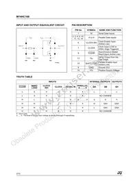 M74HC166B1R Datasheet Page 2