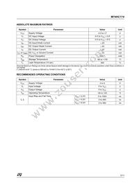 M74HC174RM13TR Datasheet Page 3