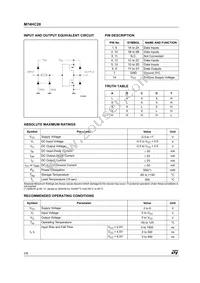 M74HC20B1R Datasheet Page 2