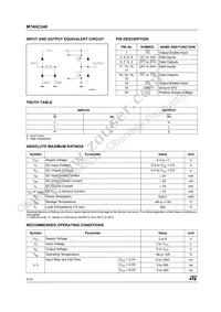 M74HC240TTR Datasheet Page 2