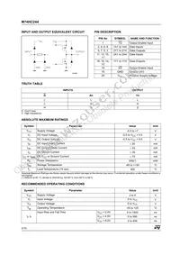 M74HC244B1R Datasheet Page 2