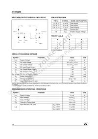 M74HC266B1R Datasheet Page 2