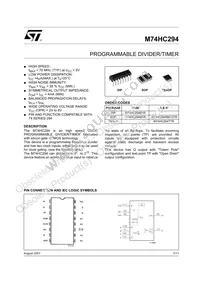 M74HC294RM13TR Datasheet Cover