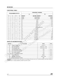 M74HC294RM13TR Datasheet Page 4