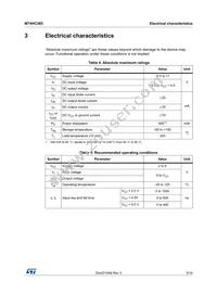 M74HC365TTR Datasheet Page 5