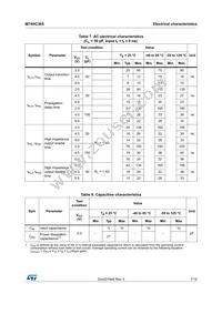 M74HC365TTR Datasheet Page 7