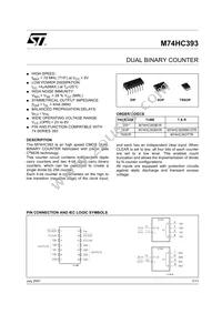 M74HC393RM13TR Datasheet Cover