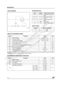 M74HC4016RM13TR Datasheet Page 2