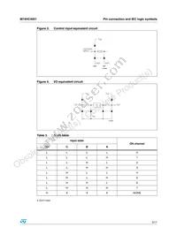 M74HC4051TTR Datasheet Page 3