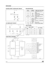 M74HC4052TTR Datasheet Page 2