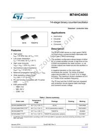 M74HC4060TTR Datasheet Cover