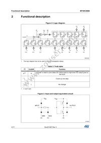 M74HC4060TTR Datasheet Page 4