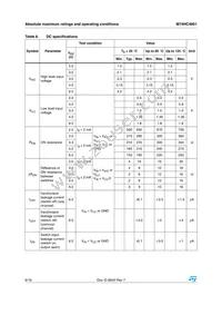 M74HC4851TTR Datasheet Page 6