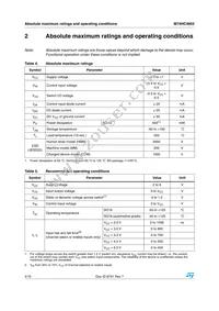 M74HC4852RM13TR Datasheet Page 4