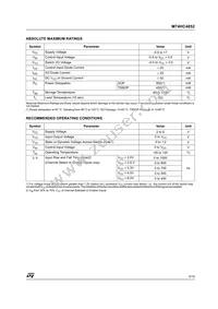 M74HC4852TTR Datasheet Page 3