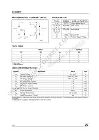 M74HC540RM13TR Datasheet Page 2