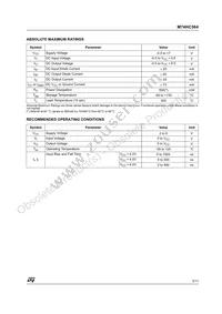 M74HC564B1R Datasheet Page 3