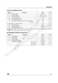 M74HC590TTR Datasheet Page 5