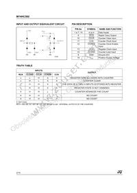 M74HC592TTR Datasheet Page 2