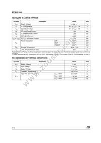 M74HC595B1R Datasheet Page 4