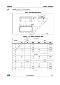 M74HC595TTR Datasheet Page 17