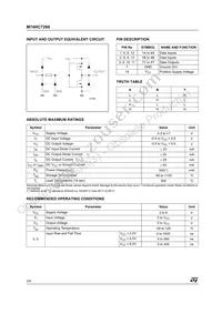M74HC7266RM13TR Datasheet Page 2