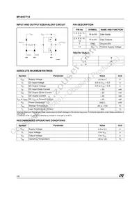 M74HCT14TTR Datasheet Page 2