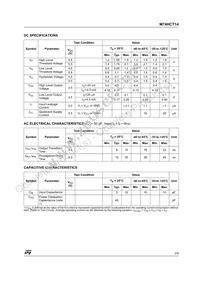 M74HCT14TTR Datasheet Page 3
