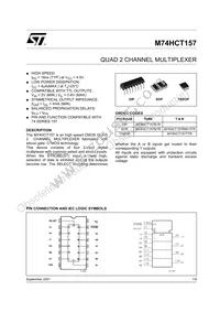 M74HCT157RM13TR Datasheet Cover