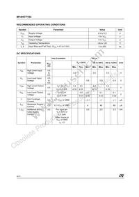 M74HCT164RM13TR Datasheet Page 4