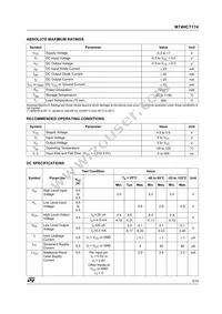 M74HCT174RM13TR Datasheet Page 3