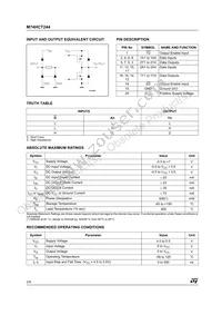 M74HCT244TTR Datasheet Page 2