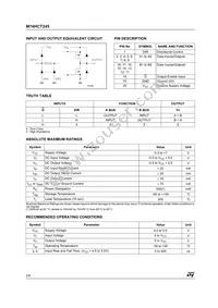 M74HCT245B1R Datasheet Page 2