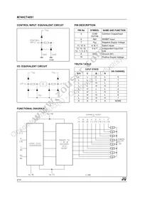 M74HCT4051RM13TR Datasheet Page 2