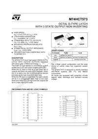 M74HCT573B1R Datasheet Cover