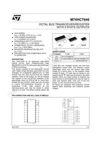 M74HCT646RM13TR Datasheet Cover