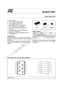 M74HCT7007RM13TR Datasheet Cover