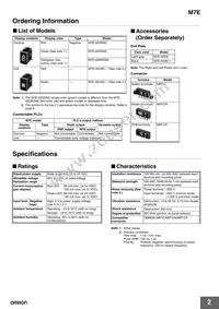 M7E-02DRGN2 Datasheet Page 2