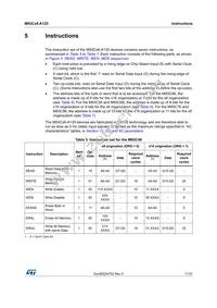 M93C86-RMN3TP/K Datasheet Page 11