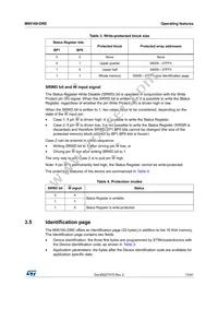M95160-DRDW8TP/K Datasheet Page 13