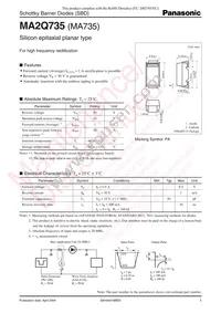 MA2Q73500L Datasheet Cover