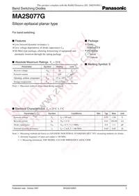 MA2S077G0L Datasheet Cover