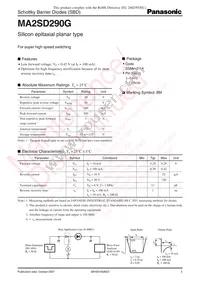 MA2SD290GL Datasheet Cover