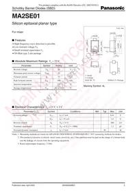 MA2SE0100L Datasheet Cover