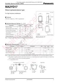 MA2YD1700L Datasheet Cover