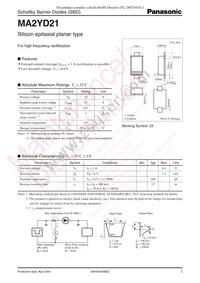 MA2YD2100L Datasheet Cover