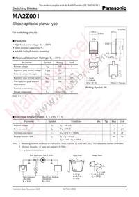 MA2Z00100L Datasheet Cover