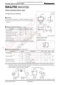 MA3J70200L Datasheet Cover