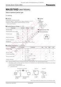 MA3S795D0L Datasheet Cover