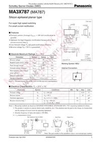 MA3X78700L Datasheet Cover